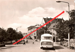 Delcampe - AK Freital Platz Des Friedens Bus Haltestelle A Deubener Burgker Dresdner Straße Lutherstraße Potschappel Döhlen DDR - Freital