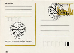 Delcampe - Occasional Postage Stamp Bílá Stopa - Kremnica - Skiing - Czechoslovakia  - 1989 - Ski