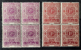 Maroc 1947/52 Taxe 53/54 **TB Cote 14€ - Timbres-taxe