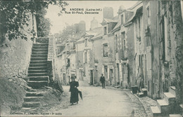 Delcampe - 44 ANCENIS / Rue Saint Paul - Descente / CARTE ANIMEE - Ancenis
