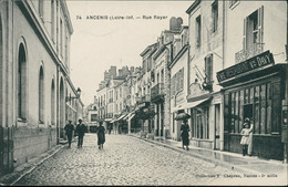Delcampe - 44 ANCENIS / Rue Rayer / CARTE ANIMEE - Ancenis