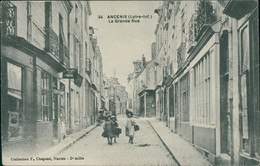 Delcampe - 44 ANCENIS / La Grande Rue / CARTE ANIMEE - Ancenis