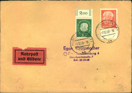 1960, Eilbrief Per Rohrpost Ab BERLIN - NEUKÖLLN Mit Rückseitigem Tagesstempel "BERLIN F.A:1" Und Numerator - Other & Unclassified