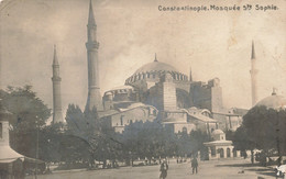 Turquie - Constantinople Mosquée Sainte Sophie - Edit. J. Ludwigsohn - Animé  - Carte Postale Ancienne - Turquie