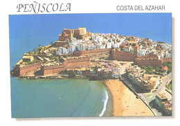 Delcampe - Spain:Peniscola, Azahar Coast, Castle Aerial View - Castellón