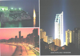 Delcampe - Spain:Benidorm, Gran Hotel Bali, Night Views - Alicante