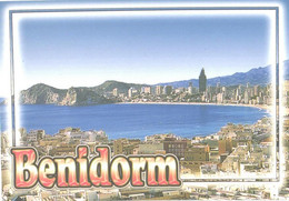 Delcampe - Spain:Benidorm, Poniente Beach Overview - Alicante