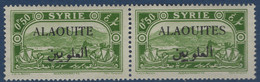 Colonies ALAOUITES Paire N°24aa** Variété ALAOUITE Sans S Tenant à Normal Tres Frais - Neufs