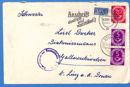 Allemagne Republique Federale 1951 Lettre Avec Censure De Stuttgart (G13873) - Autres & Non Classés