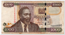 KENYA,1000 SHILINGI,2009,P.51d,aVF - Kenia