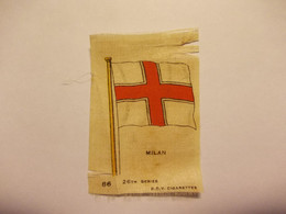 Cigarette Silk - B.D.V. Cigarettes - N° 86 26th Series MILAN Flag - Otros & Sin Clasificación