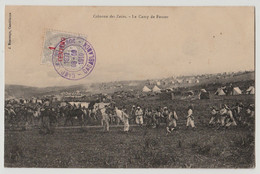 Delcampe - SUR/CPA-COLONNE DES ZAERS-¬ LE CAMP DE FOUZER //TAMPON CAMPAGNE DU MAROC Sur N°20 TBE-Animée - 1877-1920: Semi-Moderne