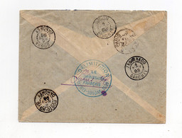 !!! DAHOMEY, LETTRE EN FRANCH MILITAIRE DE PORTO NOVO DE 1898, CACHET AU DOS DELIMITATION DAHOMEY-SOUDAN-TOGO - Covers & Documents