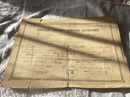 Certificat D’études Primaires Supérieures Vaison Aix-en-Provence 1897 1882 Certificat D’études - Diploma & School Reports