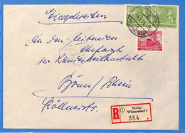 Berlin West 1954 Lettre Einschreiben De Berlin (G13885) - Brieven En Documenten