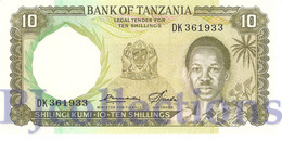 TANZANIA 10 SHILLINGS 1966 PICK 2e UNC - Tanzania