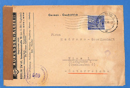 Berlin West 1950 Lettre Avec Censure De Berlin (G13897) - Covers & Documents