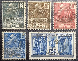 FRANCE 1931 N° 270/274 Exposition Coloniale Internationale. Oblitéré - Used Stamps