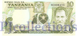 TANZANIA 10 SHILINGI 1978 PICK 6c UNC - Tansania