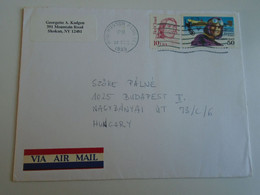 D193317  US Cover   Cancel MID HUDSON P&DC  1995  To Hungary - Cartas
