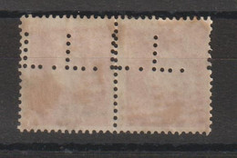 France Perforé Ancoper LL 89 Sur Paire - Used Stamps