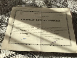 Académie De Paris Certificat D’études Primaires 1947 Certificat D’études - Diploma & School Reports