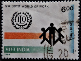 Timbres De L'Inde 1994 The 75th Anniversary Of I.L.O   Stampworld N° 1430 - Usados
