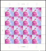 China 2020-10 The Flower-Rose 4v Stamps Full Sheet(hologram) - Hologramas