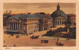 Delcampe - 19180 " BERLIN-OPERNHAUS UND HEDWIGSKIRCHE " ANIMIERTE-PFERDEWAGEN-VERA FOTO-CART. POST. ORIG. NON SPED. - Mitte