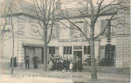 Delcampe - CPA 91 Essonne Arpajon Café De L'Union Maison Prunier - Rayé Et Remplacé Par Linossier Boulevard De La GARE (cf Dos) - Arpajon