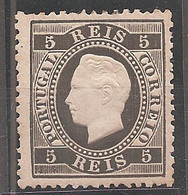 Portugal, 1870/6, # 36 Dent. 12 3/4, Tipo VI, MH - Ungebraucht