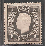 Portugal, 1870/6, # 36 Dent. 12 3/4, Tipo VI, MH - Unused Stamps