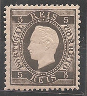 Portugal, 1870/6, # 36e Dent. 12 3/4, Tipo VI, MNG - Unused Stamps