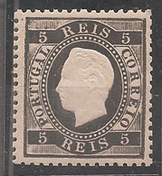 Portugal, 1870/6, # 36 Dent. 12 3/4, MH - Unused Stamps