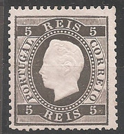 Portugal, 1870/6, # 36 Dent. 12 1/2, Tipo I, MNG - Nuovi