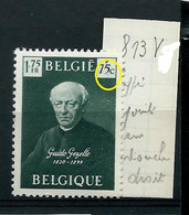 Delcampe - N° 813 Guido Gezelle - V? Luppi - ** Point Derrière Le 5 De 75c - Other & Unclassified