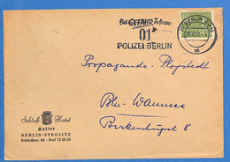 Berlin West 1951 Lettre De Berlin "Polziei Berlin" (G13928) - Storia Postale