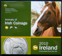 IRX2010.1 - COFFRET BU IRLANDE - 2010 - 1 Cent à 2 Euros - Terre Des Chevaux - Irland