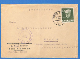 Berlin West 1953 Lettre Avec Censure De Berlin (G13937) - Covers & Documents