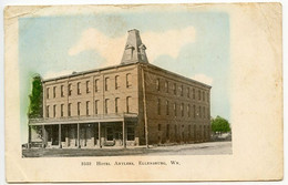 United States 1908 Postcard Hotel Antlers, Ellensburg, Washington; Spokane, Pasco & Seattle RPO Postmark - Other & Unclassified