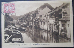 Delcampe - Indonesie Batavia Quartiers Chinois   Cpa  Timbrée Netherlands Indies - Indonesien