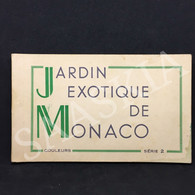 #CPA163 - CARNET JARDIN EXOTIQUE DE MONACO - 10 Cartes Postales - Photographie Paysage Mer Flore - Jardin Exotique