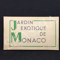 Delcampe - #CPA163 - CARNET JARDIN EXOTIQUE DE MONACO - 10 Cartes Postales - Photographie Paysage Mer Flore - Exotischer Garten