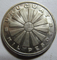 HONDURAS 1000 Pesos 1969 H Silver HONDURAS 1000 Pesos 1969 Very Good - Honduras