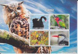 CAPE VERDE 2016 BIRDS (PRIVATE ISSUE) IMPERF STAMP S/S MNH As Per Scan - Cap Vert