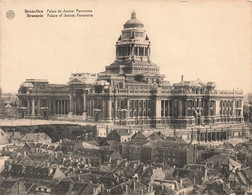 Grand Format - Bruxelles - Palais De Justice - Panorama - Edit. Albert - Dim.17.8/13.5 Cm - Carte Postale Ancienne - Brüssel (Stadt)
