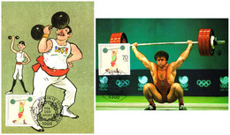 HALTÈROPHILIE / WEIGHT LIFTING - 2 CARTES MAXIMUM / MAXIMUM CARDS : BONN & BERLIN ERSTAUSGABE / FIRST DAY - 1991 (al125) - Weightlifting