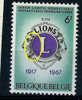 Delcampe - LIONS Club : N° 1405 - V1 - Couleurs Déborde Du Cercle - ** - Other & Unclassified
