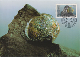 1989 Liechtenstein MC 92 Mi: LI 982°, Y&T: LI 923°, ZNr. LI 932°, Mineralien,  Pyritkugel - Briefe U. Dokumente