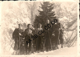 Delcampe - Smučarji, Predvojna, Mala Fotografija, Vojak, Julijske Alpe? Gorenjska? Slovenija, Skiers, Mountaineers, Planinstvo - Slowenien